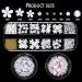 SILPECWEE Nail Charms 3D Flowers Kit with Tweezers - Gold, Silver, Rose Gold Nail Beads - Nail Jewelry Decoration Set - Buy Online on GoSupps.com
