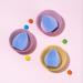 Microfiber Velvet Makeup Sponge | Latex-Free Dual Layer Technology | Flawless Blender for Foundations, Powders & Creams | Tear Drop Cosmetic Tool - Blue - Buy Online on GoSupps.com