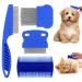 Cobee Dog Flea Lice Comb Dog Cat Grooming Comb Pet Tear Stain Remover Combs Fine Tooth Care Removal Tool (4 Pack)