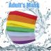 Ecnobia - 80 Pcs Disposable Safety Face_Masks Non-Woven Thick 3-Layer Breathable with Comfortable Elastic Earloop Mouth and Nose Protection New Upgraded Rainbow for Adults - Multicolored 80 count (Pack of 1) Multicolored - Buy Online on GoSupps.com