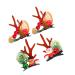 DRESSOOS 2 Pairs Christmas Hair Clips Xmas Hair Clip Girls Christmas Barrette Christmas Hair Accessories Women Hair Clips Clips for Hair Antlers Barrette Clothing Cosplay Baby Abs