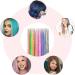 VEGCOO Hair Extensions Rainbow Colored Hair Tinsel Kit 20 Colors with Tools Glitter Synthetic Straight Hair Extensions Party Highlights Hair Accessories for Kids Girls Women - Buy Online on GoSupps.com