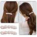 2Pcs Elegant Handmade Pearl Hair Clips | Gold Snap Barrettes for Styling | Durable Metal Alloy | 7cm x 1cm - Buy Online on GoSupps.com