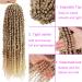 5 Packs 22 Inch Ombre Blonde Pretwisted Passion Twist Crochet Hair - T27/613 | Long Pre-Looped Bohemian Curly Braiding Extensions - 115g/15strands/pack - Buy Online on GoSupps.com