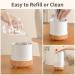 Premium Wood & White Pattern Oil Diffuser - Stylish Aromatherapy for Home & Office - Buy Online on GoSupps.com