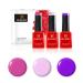 BLUESKY Gel Nail Polish Set. Summer Pinks and Purples. Purple Ahoy A100 Cake Pop 80547 and Hot Pop Pink 80519. 3 x 5ml Gel Nail Polishes (Requires curing under UV/LED Lamp) Summer Pinks 5 ml (Pack of 3)