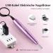 Coslus Electric Nail Cutter for Gel & Acrylic Nails - 20 000 RPM Adjustable Speed & Direction - Manicure & Pedicure Set (Purple) - Buy Online on GoSupps.com