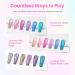 Beetles Glitter Gel Nail Polish Set - 6 Colors Chameleon Sparkle Kit for DIY Manicure | Color Changing Pink Purple Blue with Crushed Diamond Shine | Soak Off UV Gel Polish - Buy Online on GoSupps.com