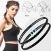 8 Pack Elastic Hair Bands for Men & Women - Sports Headbands for Football Yoga Running - Black Thin Hair Bands for Kids - Buy Online on GoSupps.com