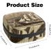 Menstruation Pad Bag with Zipper | Vintage Wood Sailboat Design | Stylish Collection Bags for Women & Girls - Buy Online on GoSupps.com