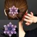 5 PCS Double Flower Rhinestone Hair Clips - Elegant Hair Accessories for Women - Crystal Thick Hairpins (Large) - Flower Color Options Available - Buy Online on GoSupps.com