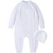 Baptism Outfits for Boys White Onesies Baby Boy Romper Linen Summer Fall Winter Christening Church Onesie Newborn Coming Home Jumpsuit 0-18 Months 6-9 Months White-307