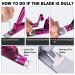 Elegant Violet Red Premium Adjustable Stainless Steel Nail Tip Clipper Cutter for Manicure & Pedicure - Buy Online on GoSupps.com