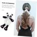 minkissy Giant Panda Head Rope Elastic Hair Band Tie Hair Elastics Black Tiara Scrunchies Hair Rubber Hair Accessories for Women Headband Hair Accessory for Women Miss Cute Ponytail Fabric - Buy Online on GoSupps.com