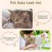 4-Piece Pet Grooming Set: Dematting Comb, Slicker Brush, Steel Comb - Dog & Cat Grooming Tools - Buy Online on GoSupps.com