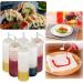 WELLXUNK 6pcs Sauce Bottle 8 oz Squeeze Condiment Bottle Plastic Sauce Bottle Used for Mustard Mayonnaise Olive Oil Barbecue Sauce BPA Free - Buy Online on GoSupps.com