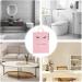 Toilet Roll | Cotton Cute Eyelash Shape Toilet Paper Organizer for Bathroom Toilet Paper Dispenser Box for Camping Bathroom RV Car Travel No Glue or Drill Needed Dyog Pink - Buy Online on GoSupps.com