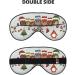 Buy Cute Christmas Owls on Branch Unisex Sleeping Eye Mask | Soft Adjustable Eye Mask for Comfortable Sleep - Buy Online on GoSupps.com