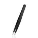 Rubis tweezers Evolution 2in1 - pointed weird and fine - splinter tweezers for ingrown hair and splinter - pluck eyebrows - black black