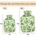 Naanle Stevia Leaves Hot Water Bottle | 2L Transparent Heat Bottle for Bed & Hands | Pain Relief & Cold Therapy | International Shipping - Buy Online on GoSupps.com