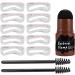 Shakven Eyebrow Stencil Kit | Brow Stencil Waterproof Eyebrow Template | Eyebrow Stencils Brow Stamp for Women Girls Everyday Home Black - Buy Online on GoSupps.com