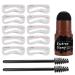 Eyebrow Stencils Kits Eyebrow Stencils for Elderly Women - 10pcs Waterproof Eyebrow Stencils Eyebrow Stencils for Women Girls Everyday Home Black