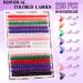 Uranian Colored Lashes Clusters - 280pcs DIY Eyelash Extensions 14mm & 16mm D Curl for Dramatic Looks - Ship Worldwide - Buy Online on GoSupps.com