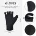 TYGFRT 1 Pair of Black Fingerless Gloves Uv Gloves for Nails Nail Art Accessories Uv Protective Gloves Nail Gloves Nail Art Protective Accessories - Buy Online on GoSupps.com
