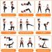 Valypanor Resistance Tapes Set - 100% Natural Latex Fitness Straps for Home Gym & Yoga - Strength Training & Physiotherapy - Includes Free Carrying Bag - Buy Online on GoSupps.com