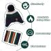 XIAOHAWANG Striped Winter Baby Beanie Hat Set - Kids Classic Beanie Hat & Scarf Combo, Green - 4-8 Years - Buy Online on GoSupps.com