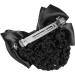 Black Bowknot Decor Snood Net Barrette Hair Bun Cover - Buy Online on GoSupps.com