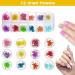 Dried Flowers Nail Stickers - 36 Pc 3D Resin Flower Art Kit with Curved Tweezer | DIY Nail Decor Accessories - Buy Online on GoSupps.com