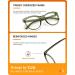TIJN Oversized Blue Light Glasses for Women and Men - Large Frame Anti-Eyestrain Gaming Glasses - Buy Online on GoSupps.com