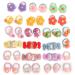 Unaone 40 PCS Hair Ties Stretchable Rubber Cartoon Elastic Hair Band Cute Hair Ties For Girls Little Hair Bands Ropes Ponytail Holder for Thin Hair Suitable for Baby Girls Toddlers Kids Children Type 4