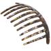 Camila Paris CP3182 French Handmade Side Comb Rounded  Onyx  French Twist Hair Combs Decorative  Strong Hold Hair Clips for Women Bun Chignon Up-Do Styling Girls Hair Accessories Made in France 4.75 Onyx