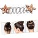 WOFASHPURET Invisible Hairpin Hair Pin Comb Star Hair Clip Star Clips Hair Clips for Women Hair Accessories for Girls Hair Finishing Fixer Comb Tiara Bangs Holder Miss Resin 13.50X4.00X0.50CM Yellow - Buy Online on GoSupps.com