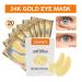 Organic 24K Gold Eye Mask with Collagen - Reduce Puffy Eyes Dark Circles & Wrinkles | Premium Anti-Aging Treatment - Buy Online on GoSupps.com