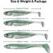 Qualy Soft Plastic Swimbait Paddle Tail Shad Lure - Bass Trout Walleye Crappie Fishing Bait - 6 Pack 3.14in - Buy Online on GoSupps.com