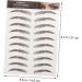 FOMIYES 45 Sheets Waterproof Eyebrow Stickers Make up Kit Makeup Eyebrows Sticker Temporary Brow Tattoos 3d - Buy Online on GoSupps.com