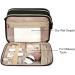 BAGSMART Large Travel Toiletry Bag - Water-resistant Organizer for Makeup, Shampoo & Toiletries | Black Medium Size - Buy Online on GoSupps.com