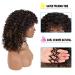 Premium Short Synthetic Curly Afro Wig for Black Women with Bangs - Mixed Brown #2/33 - Buy Online on GoSupps.com