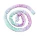 Long Dreadlock Hair Tie Spiral Lock Hair Bands Strong Wire Tie Dye Purple High Ponytails Bendable for Curly Hair