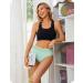 Leovqn Lace Trim Period Pants for Women | Heavy Flow Menstrual Underwear | Leakproof Postpartum Briefs M | Black/Mint Green/Nude - Buy Online on GoSupps.com