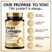 Multi Collagen Supplement 2400mg - Best Hydrolyzed Collagen Complex for Women & Men - with Peptide Type I II III V X - Hair Skin Nail Bone & Joint Support for Beauty & Wellness - 60 Capsules 60 Count (Pack of 1) - Buy Online on GoSupps.com