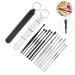 Stainless Steel Ear Wax Removal Kit - Reusable Ear Cleaner and Remover Tool for Ear Care (Black Silver) - Buy Online on GoSupps.com