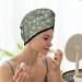 Hair Towel Wrap | Quick Drying Towel Turban with Button | Retro Hippie Groovy Mushroom Design - Buy Online on GoSupps.com