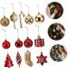Alipis 72 Pcs Christmas Balls Decor Christmas Tree Bauble Xmas Christmas Tree Ornament Accessories Box Red 6.00X6.00X6.00CM - Buy Online on GoSupps.com