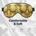 SSIMOO Gold Pineapple Eye Mask - Soft Breathable Sleep Patch for Women | Perfect for Travel & Relaxation - Buy Online on GoSupps.com