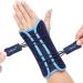 Quick Wrap Wrist Brace for Carpal Tunnel Syndrome Night Sleep Support Hand Splint for Arthritis Pain Sprain Sports Injuries (Right-Large 8.5 inch) Left hand L