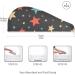 Stars Hair Towel 2 Pack | Super Absorbent Quick Drying Turbans for Women & Girls | Hair Drying Towel with Button Twisty Wrap - Buy Online on GoSupps.com